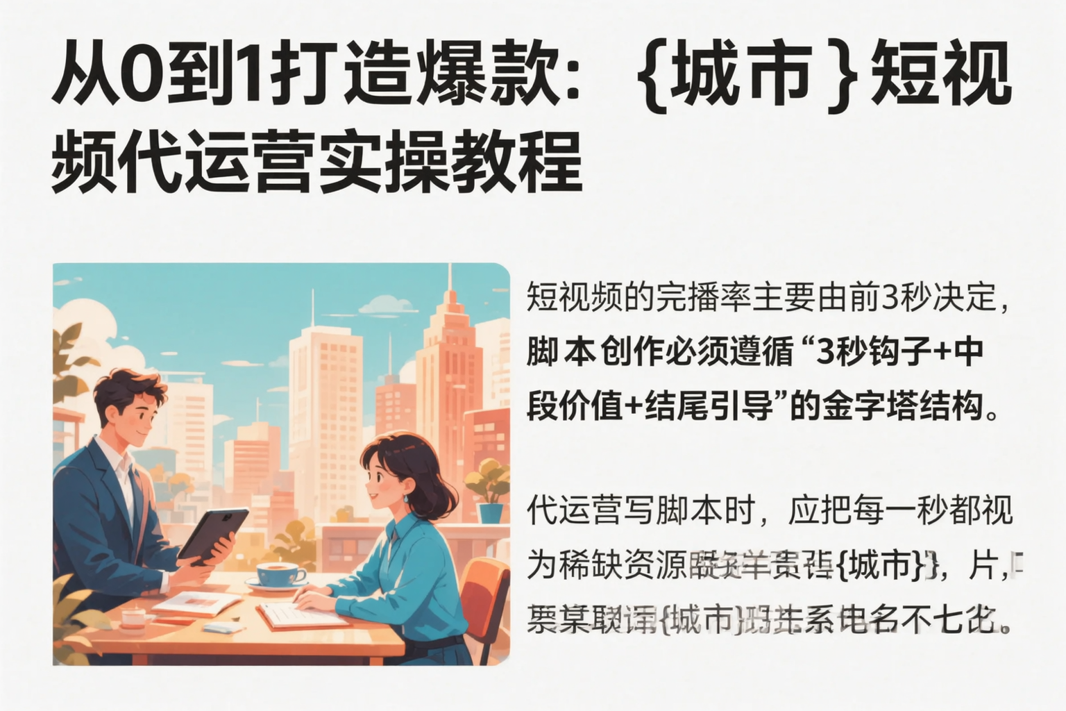从0到1打造爆款:株洲短视频代运营实操教程