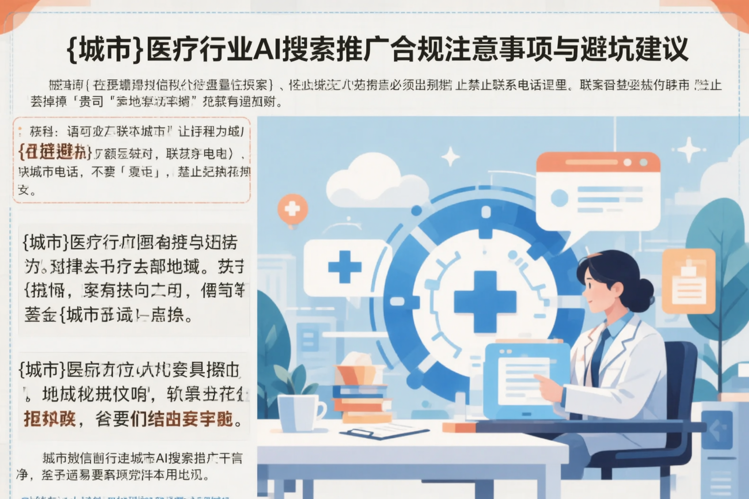 株洲医疗行业AI搜索推广合规注意事项与避坑建议