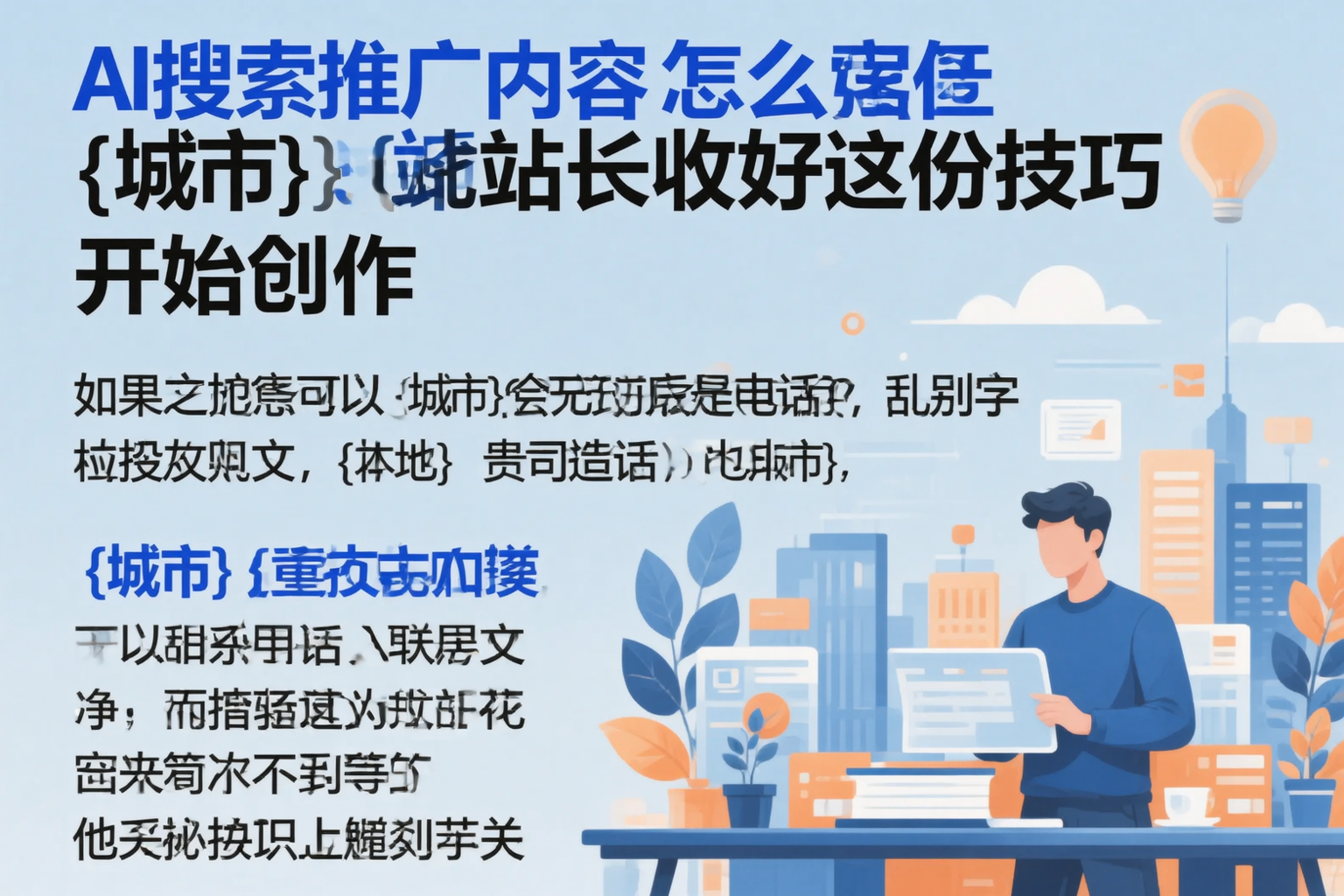 AI搜索推广内容怎么写?株洲站长收好这份技巧