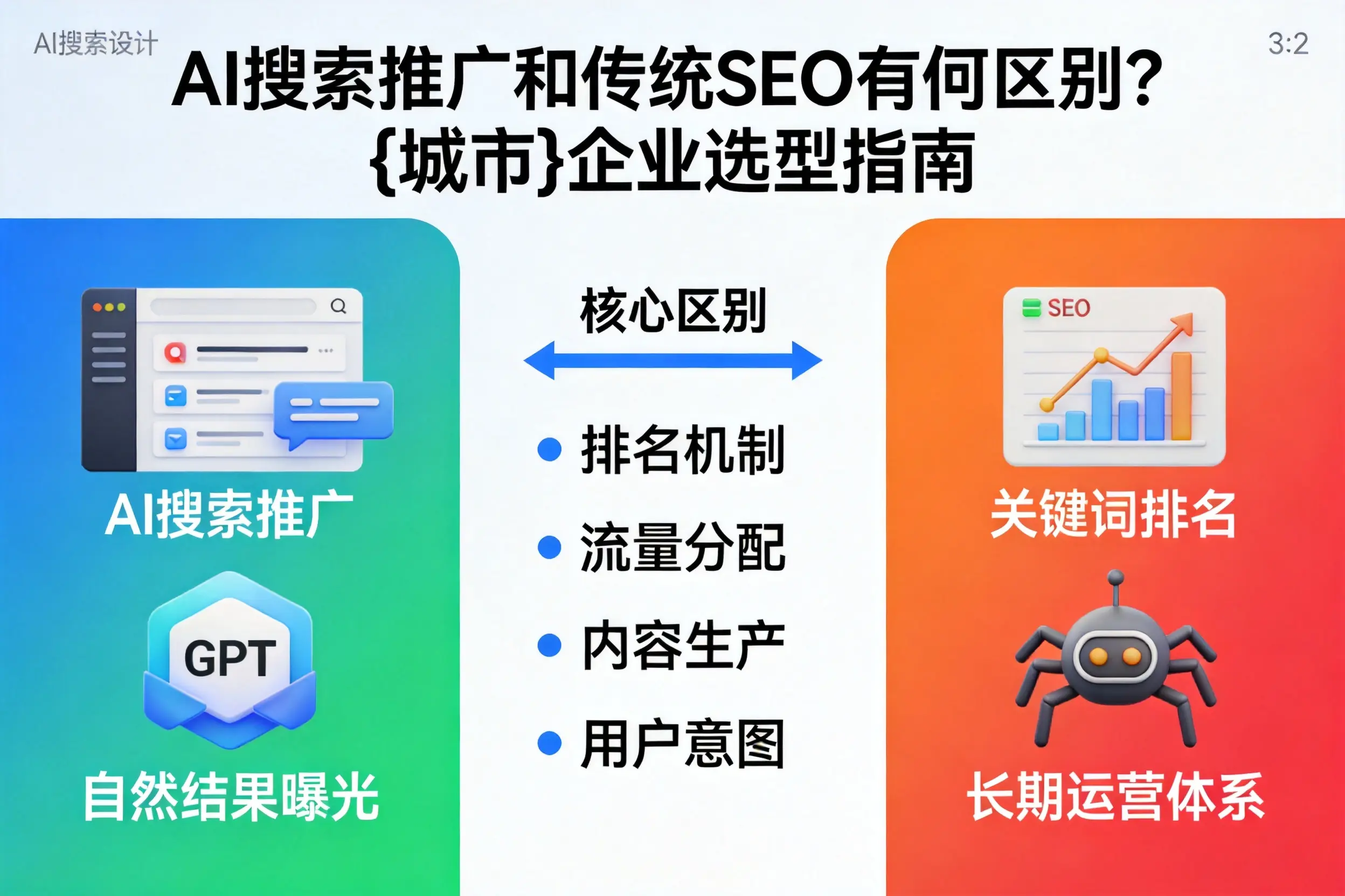 AI搜索推广和传统SEO有何区别？株洲企业选型指南