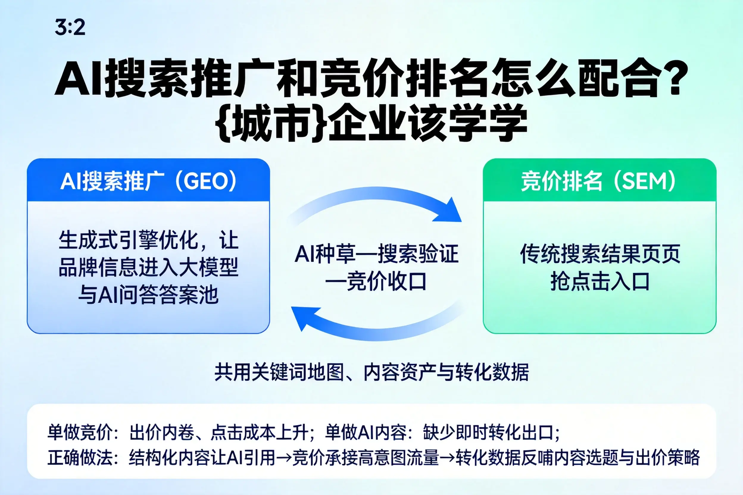 AI搜索推广和竞价排名怎么配合？株洲企业该学学