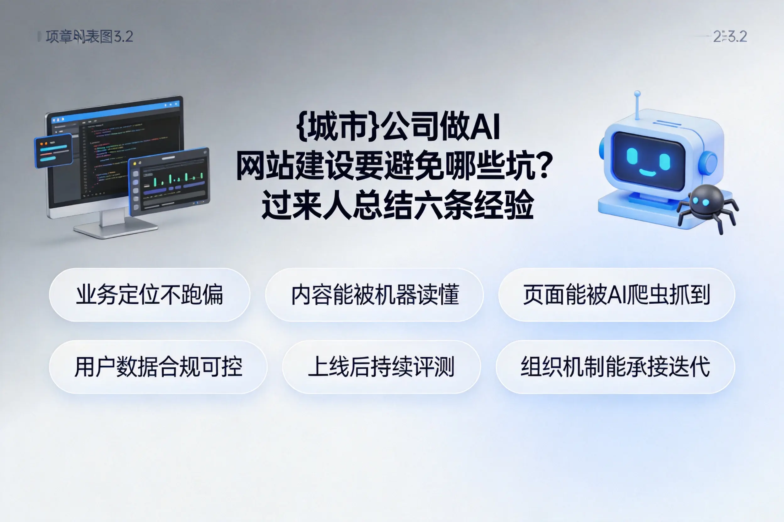 株洲公司做AI网站建设要避免哪些坑？过来人总结六条经验