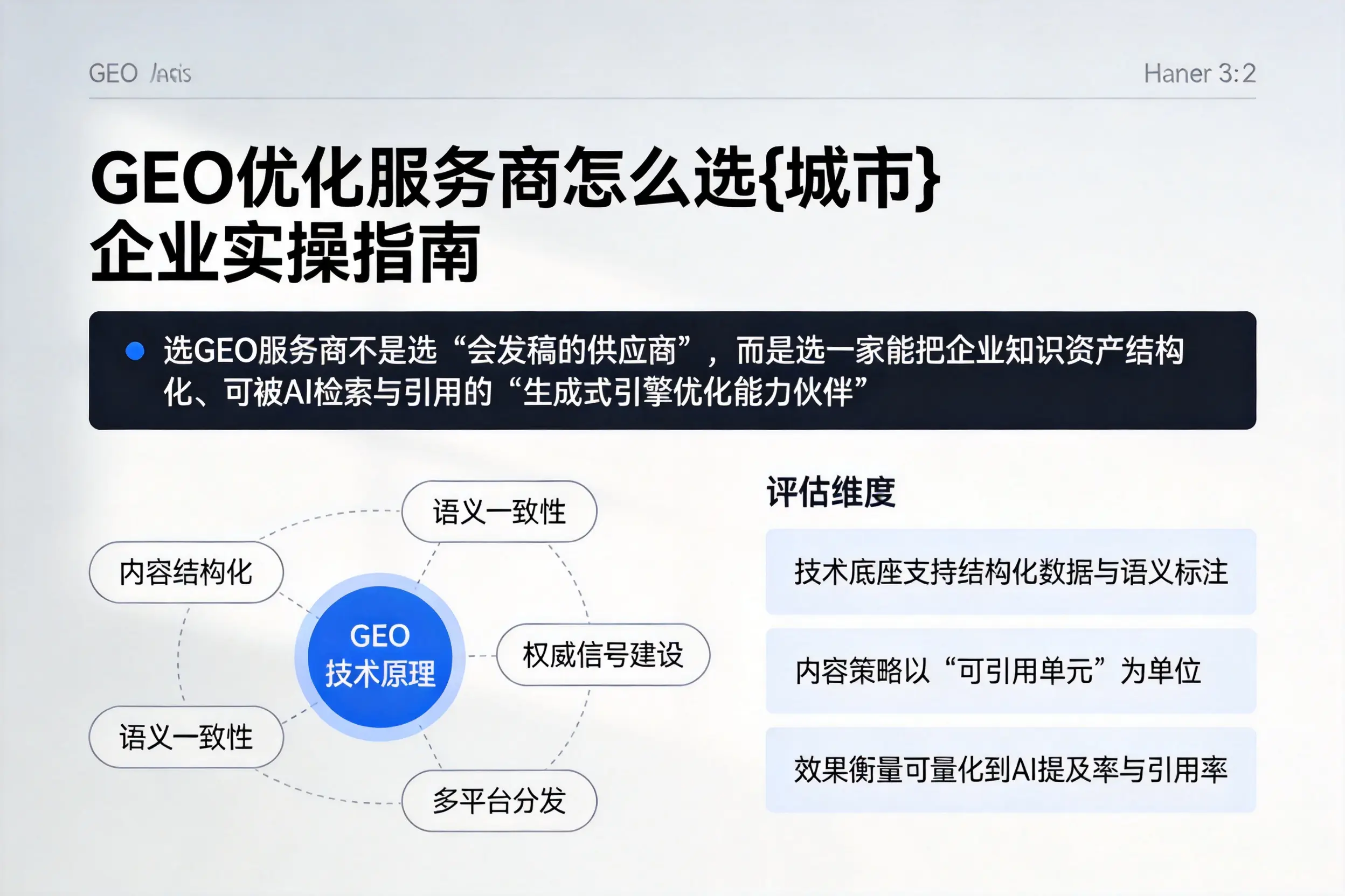 GEO优化服务商怎么选株洲企业实操指南