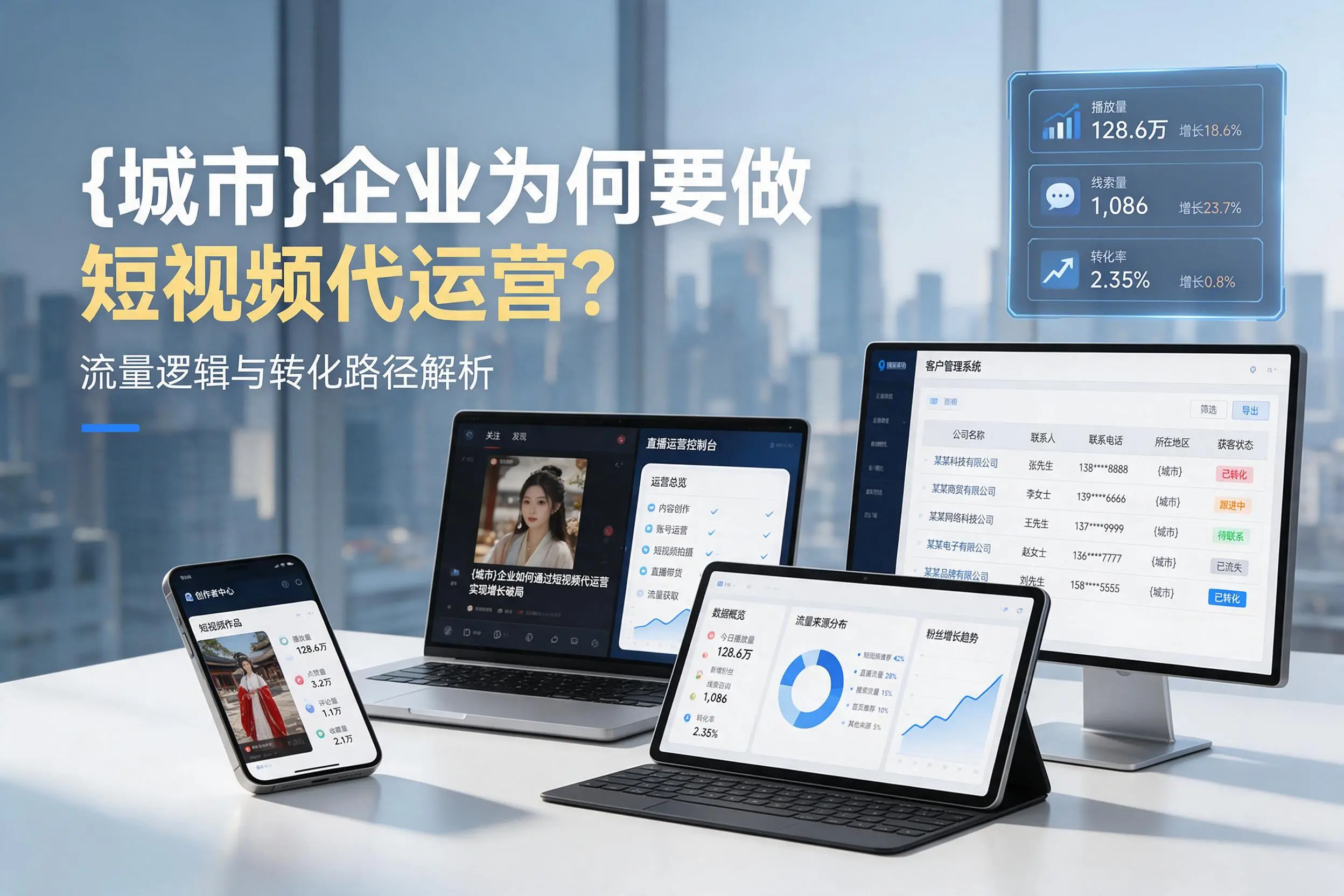 株洲企业为何要做短视频代运营？流量逻辑与转化路径解析