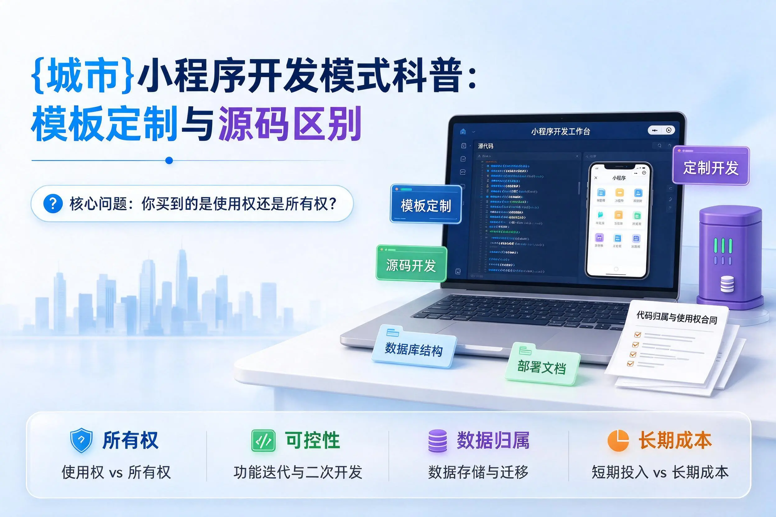 株洲小程序开发模式科普：模板定制与源码区别