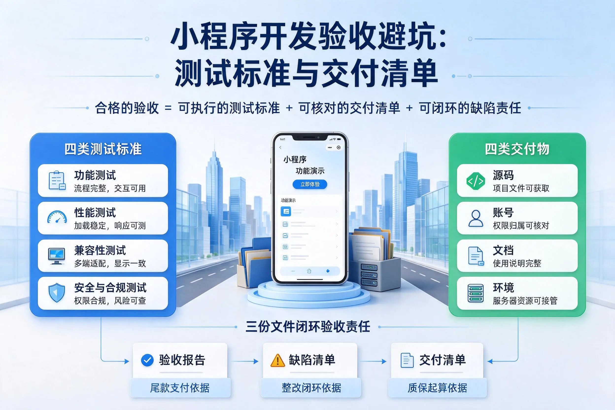 株洲小程序开发验收避坑：测试标准与交付清单