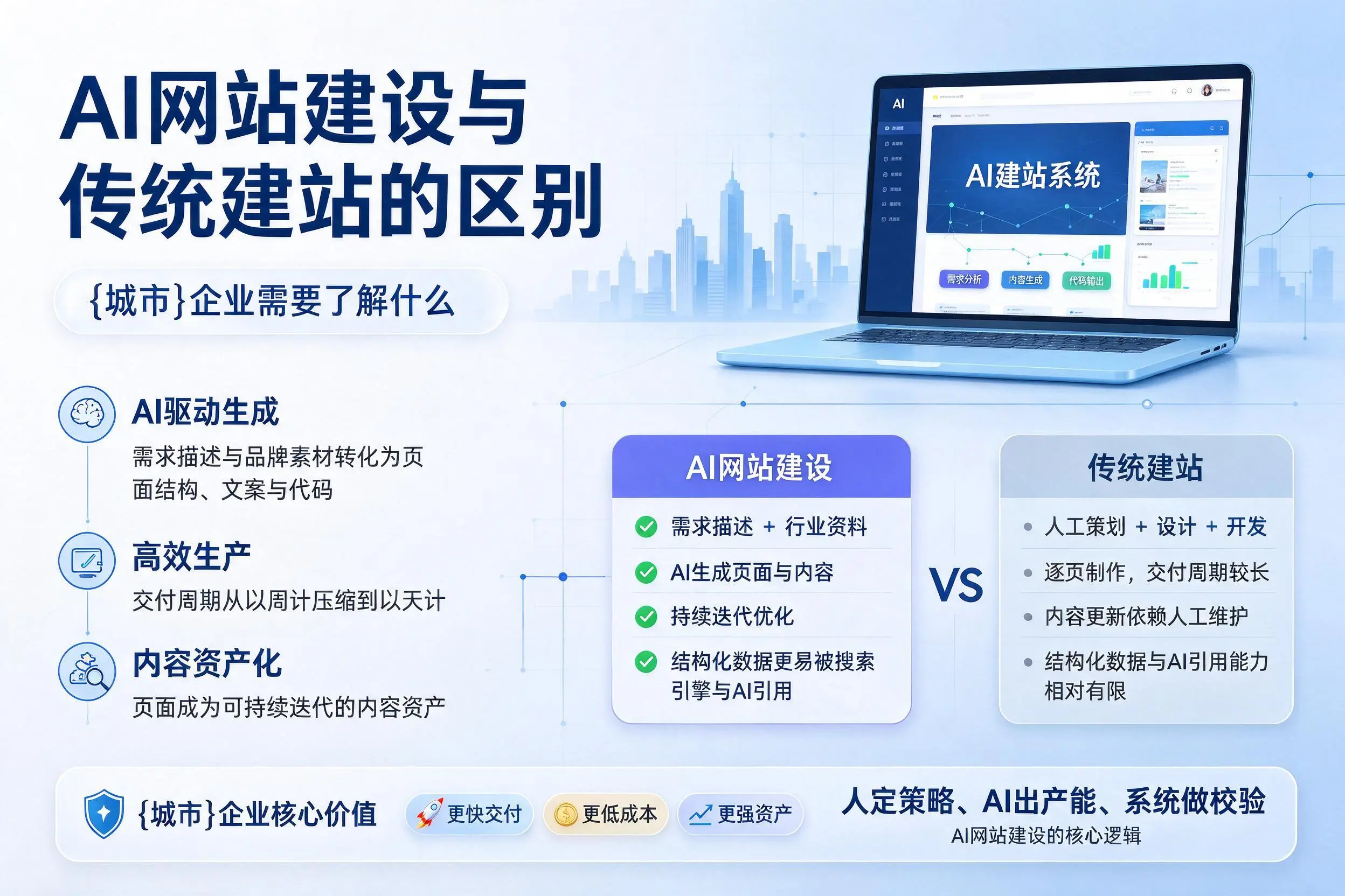 AI网站建设与传统建站的区别,株洲企业需要了解什么