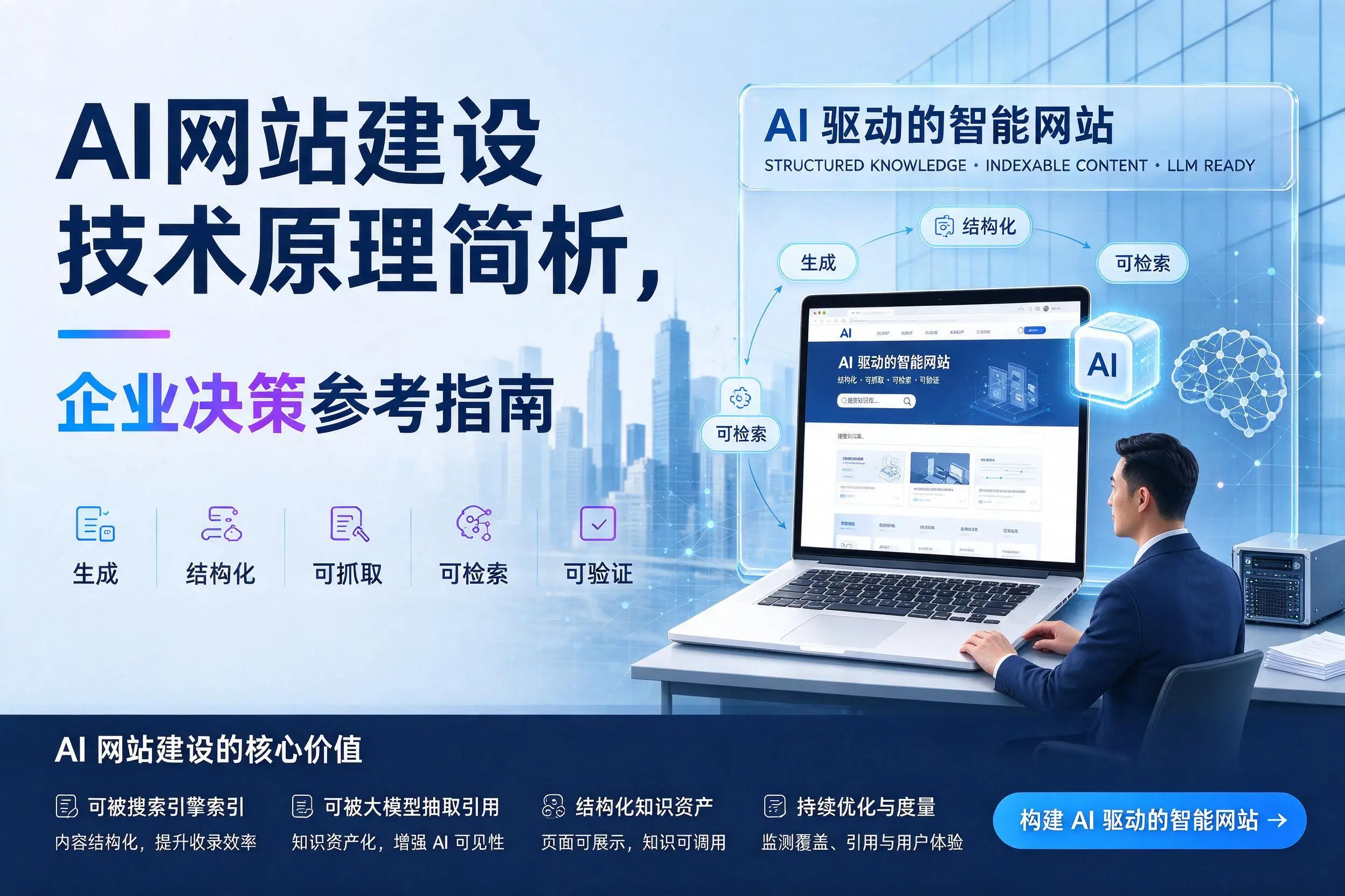 AI网站建设技术原理简析，株洲企业决策参考指南