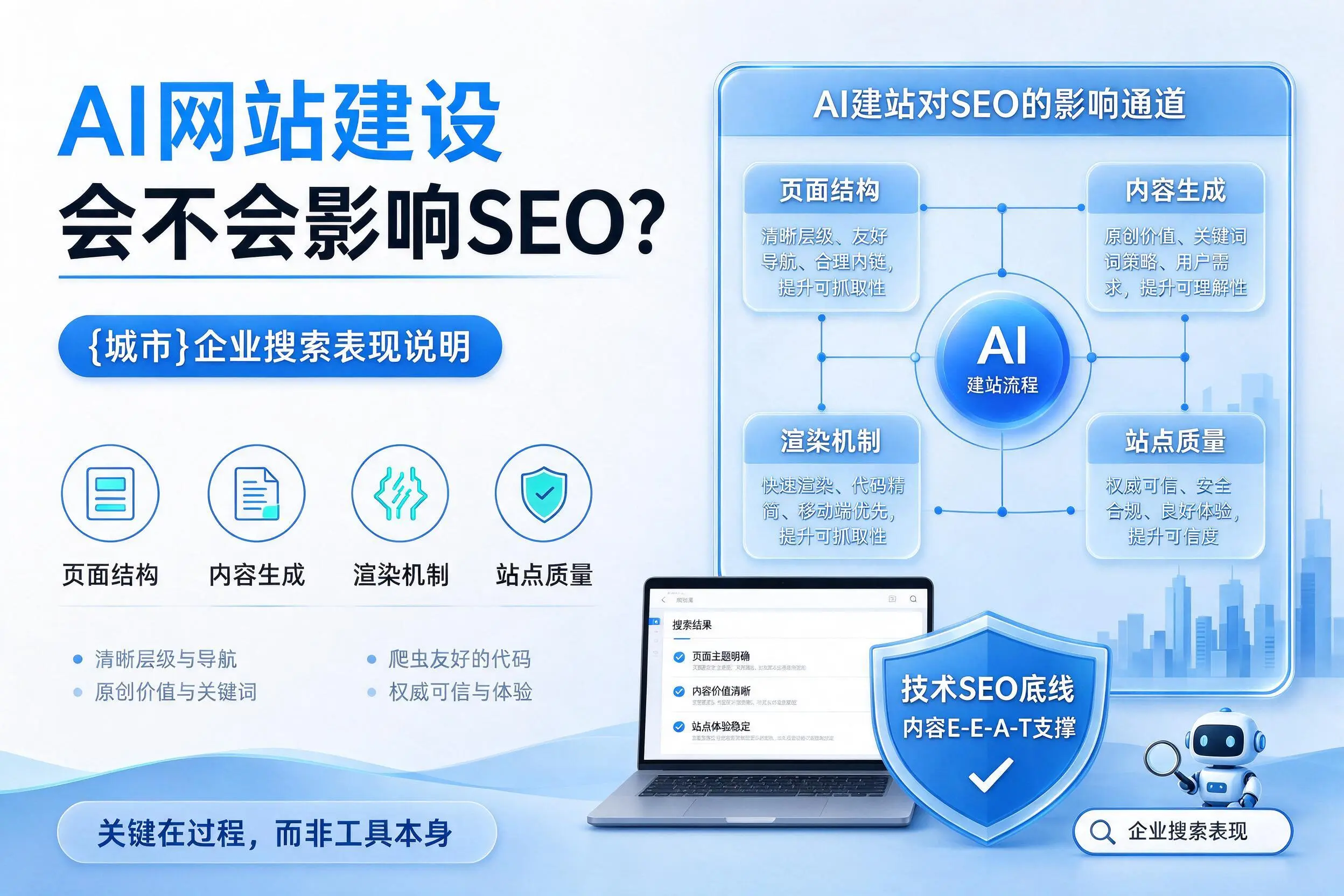 AI网站建设会不会影响SEO?株洲企业搜索表现说明