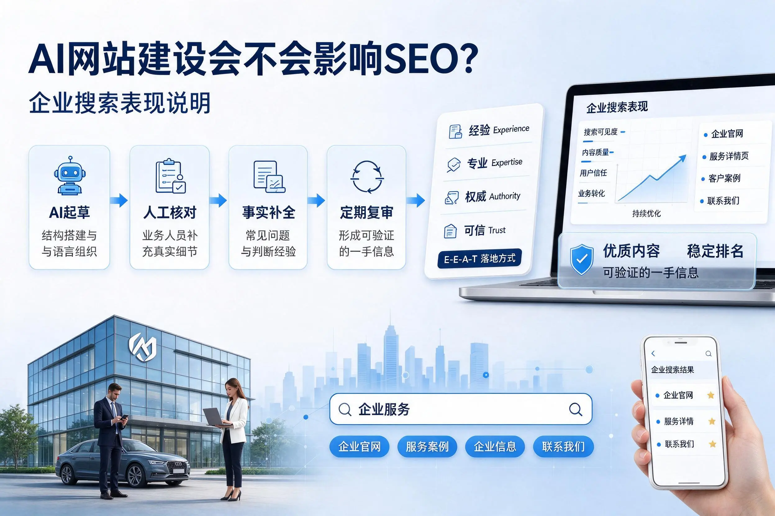 AI网站建设会不会影响SEO?株洲企业搜索表现说明