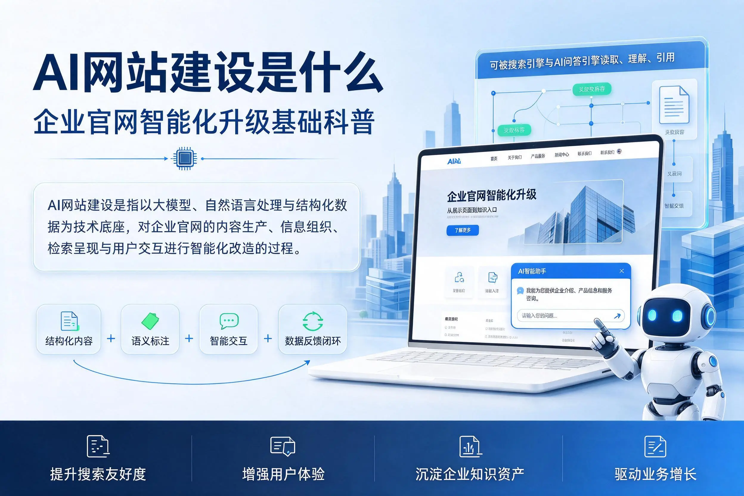 AI网站建设是什么：株洲企业官网智能化升级基础科普