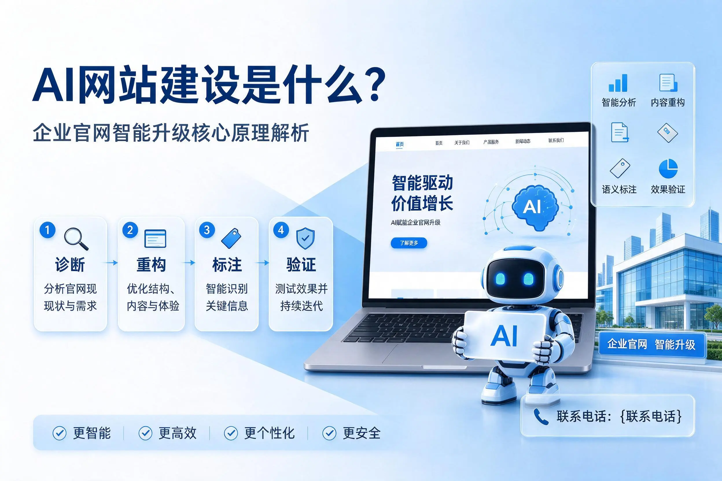 AI网站建设是什么？株洲企业官网智能升级核心原理解析