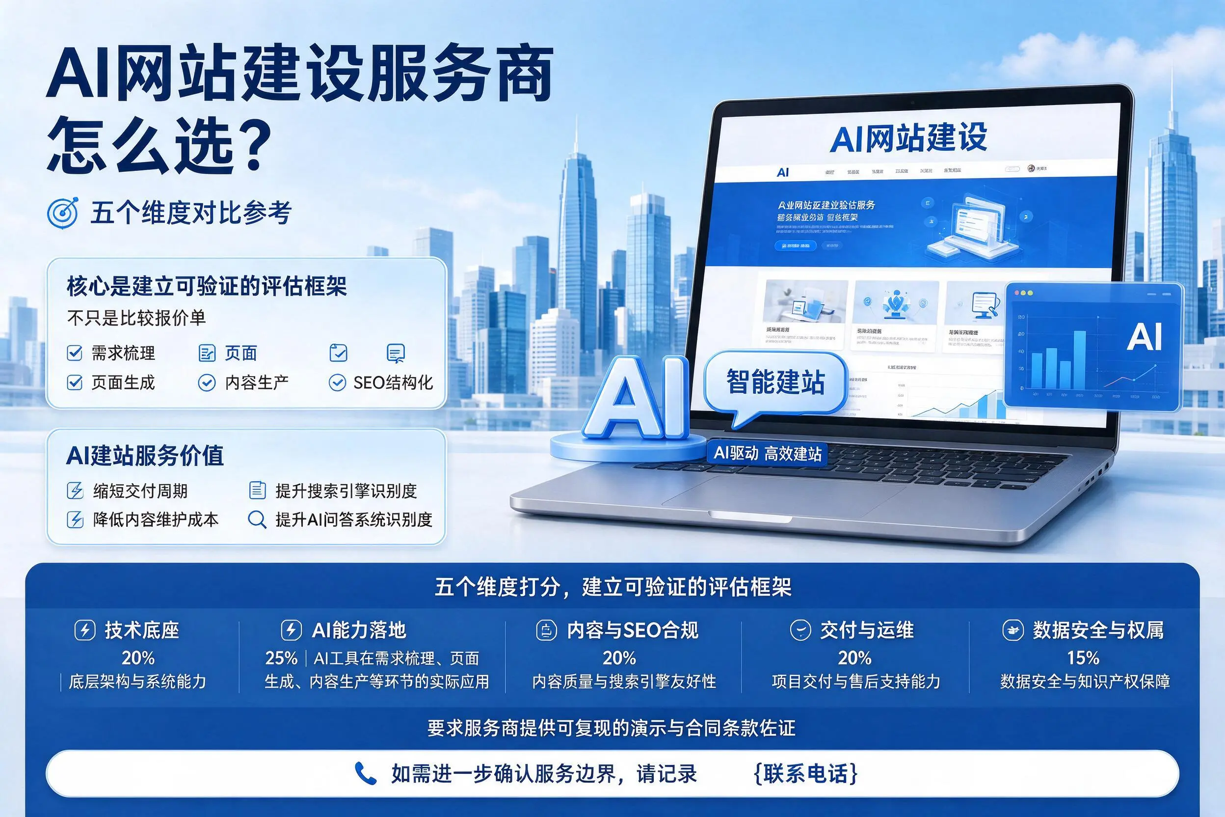 株洲AI网站建设服务商怎么选？五个维度对比参考