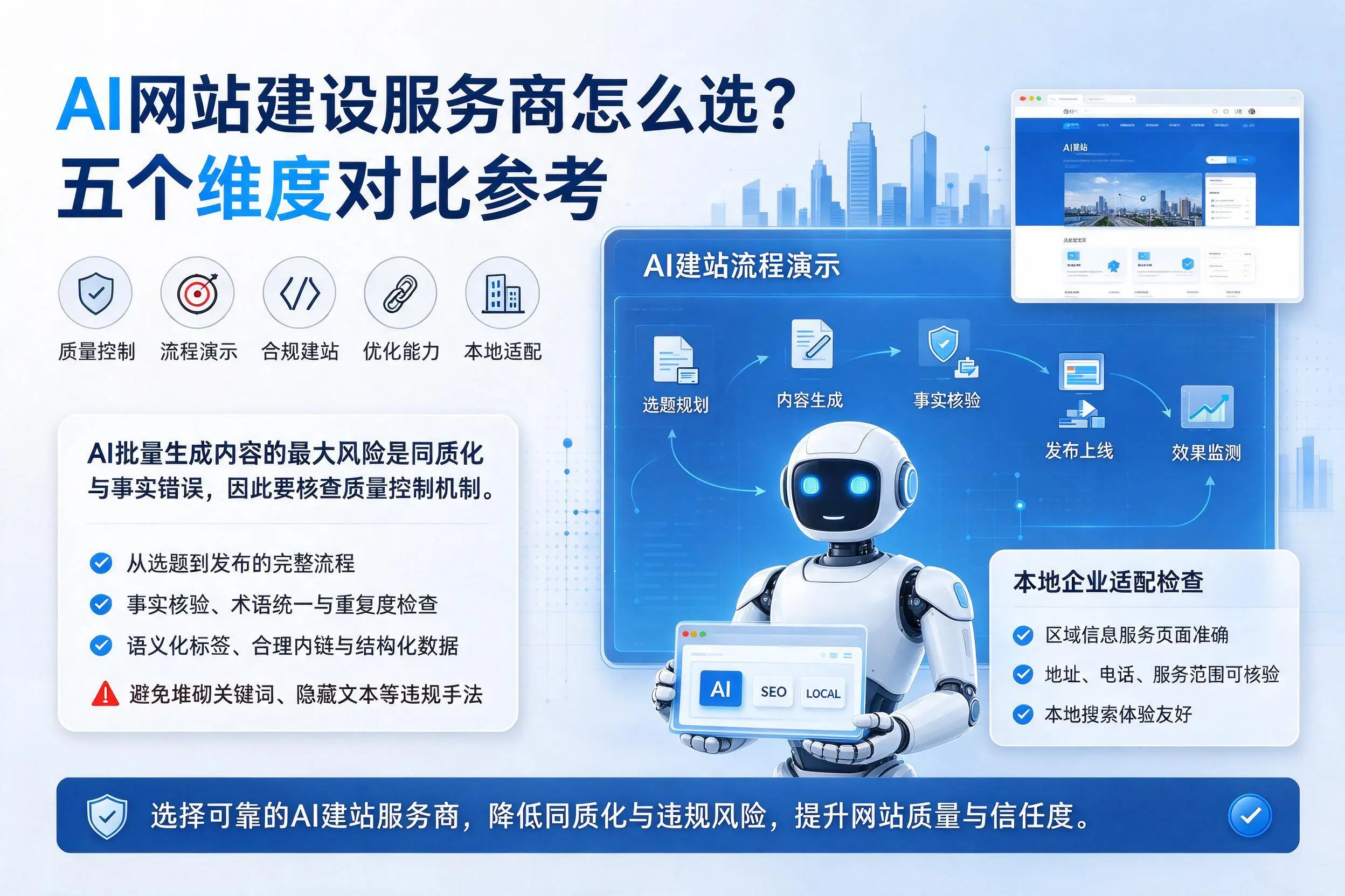 株洲AI网站建设服务商怎么选？五个维度对比参考
