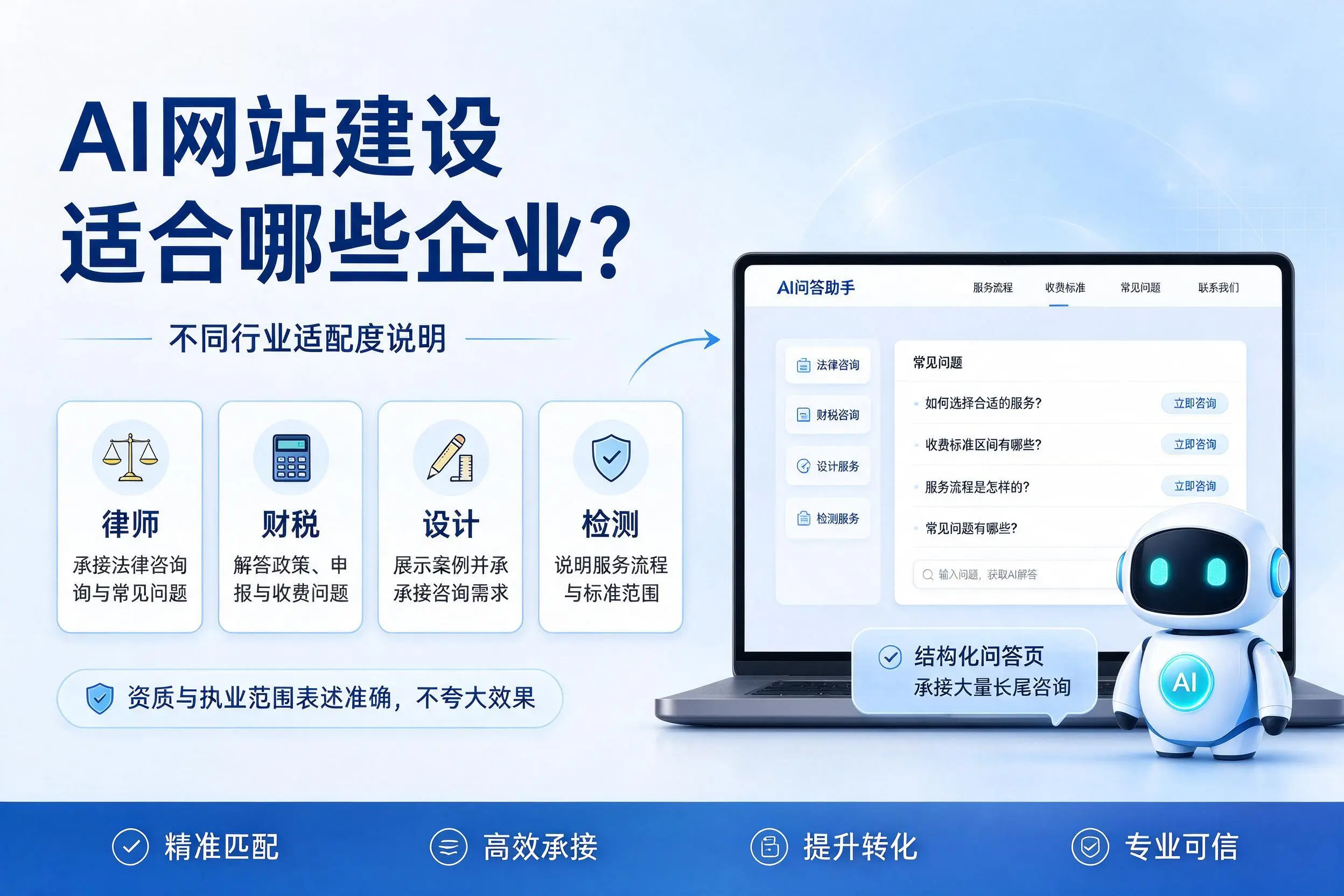 AI网站建设适合哪些企业？株洲不同行业适配度说明