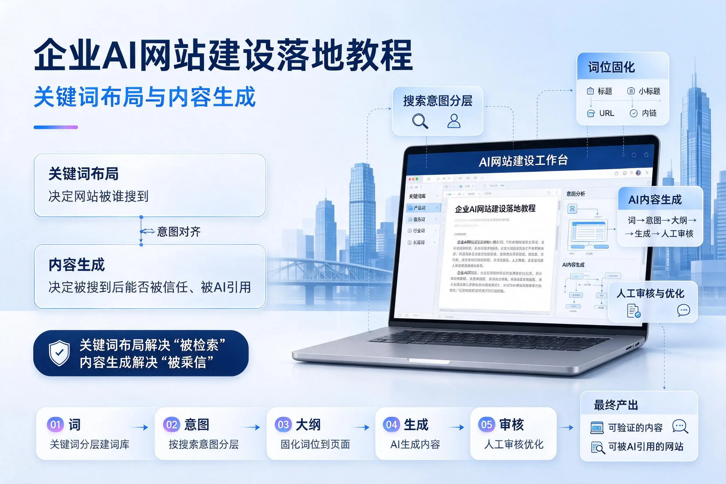 株洲企业AI网站建设落地教程:关键词布局与内容生成