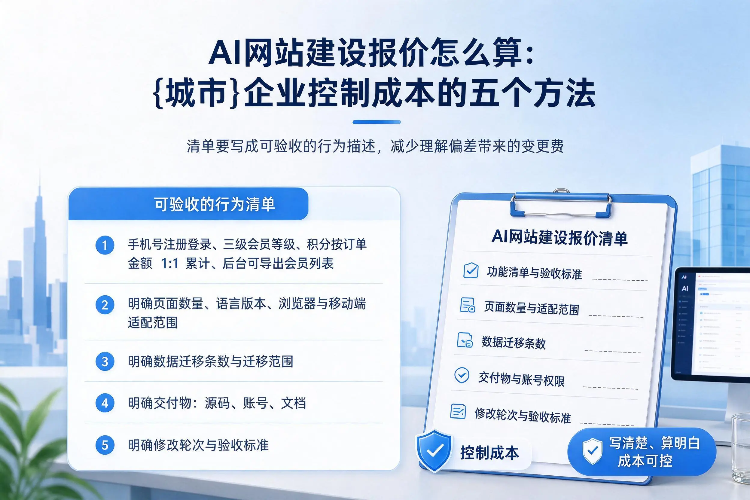AI网站建设报价怎么算：株洲企业控制成本的五个方法